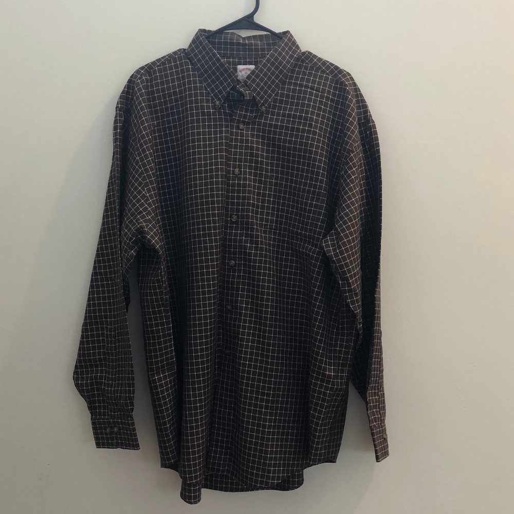 Brooks Brothers XL Brown Button Down